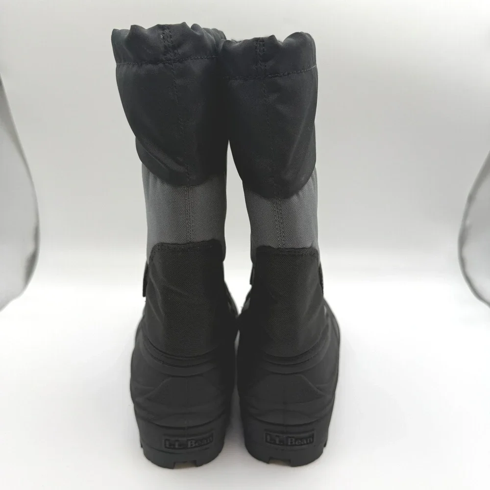 L.L Bean Snow Boots Kids 4 Black Waterproof Insulated Winter Outdoor Rain Shoes